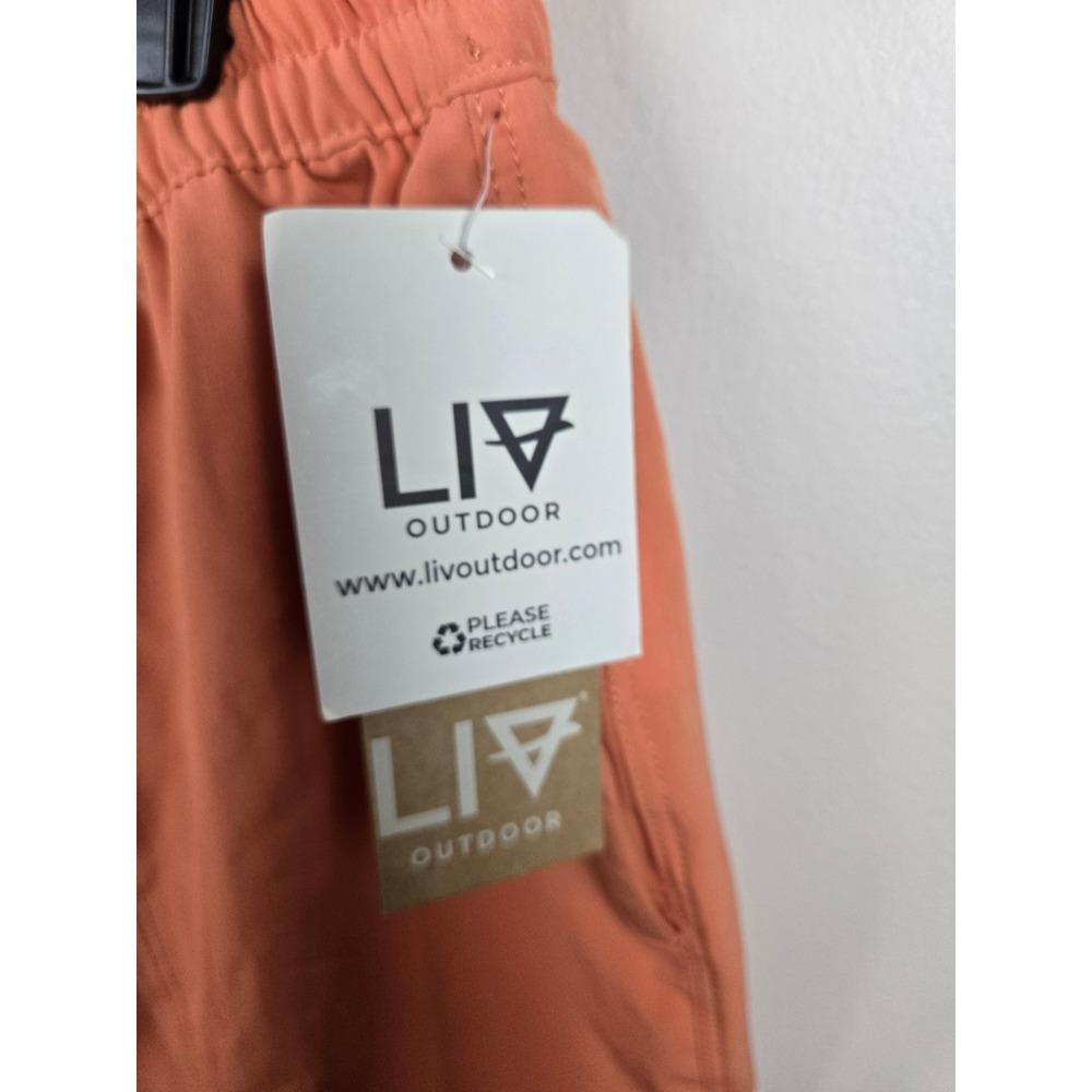 LIV Outdoor Womens WB2226 Shorts Brandied Melon Orange UPF 30+ Active Hiking XL - Picture 12 of 13